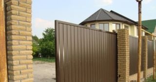 Купить откатные ворота из профнастила Бор, цена от 1730 руб.